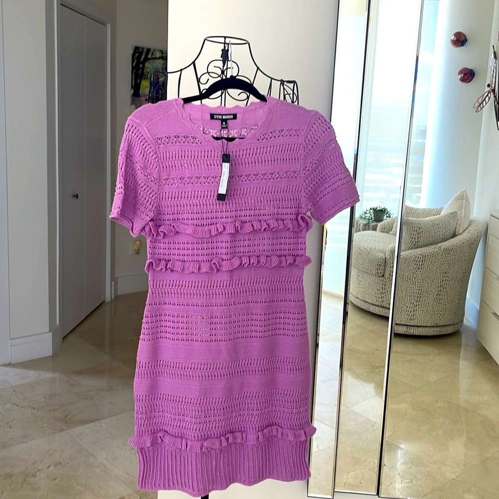 NWT STEVE MADDEN “CROCHET” DRESS